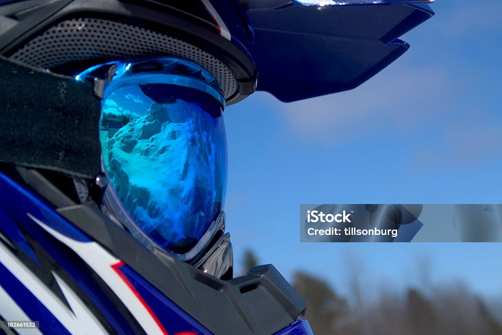 Blue Masque de Ski - Photo de Casque libre de droits