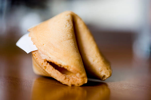 Asian Food: Fortune Cookie stock photo