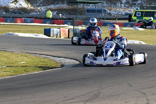 kart - motor racing track - fotografias e filmes do acervo