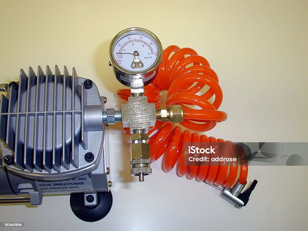 Luftkompressor - Lizenzfrei Anzeigeinstrument Stock-Foto