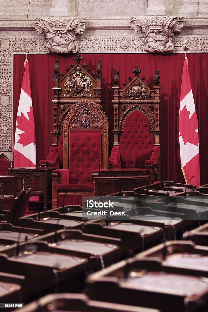 Le Parlement, le Sénat canadien Trône - Photo de Canada libre de droits