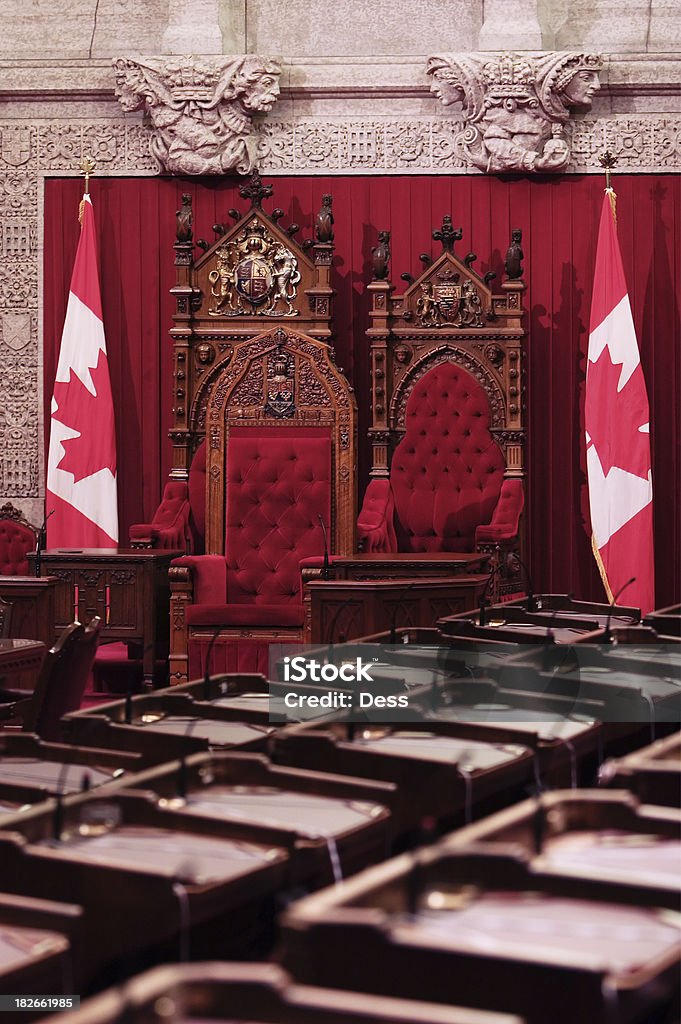 Парламент Канады Сенат-трон - Стоковые фото Канада роялти-фри