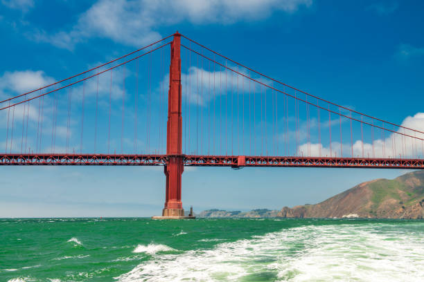 San Francisco, Golden Gate Bridge from a cruise ship