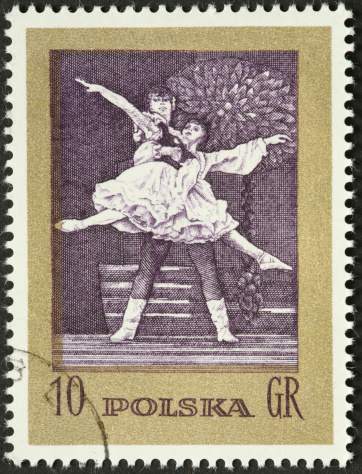 Polish ballet dancing couple