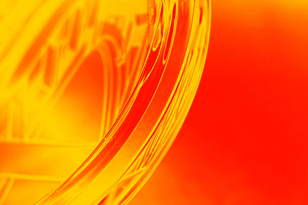 istock an abstract  - 'heat' : curved glass - crystal 182662226