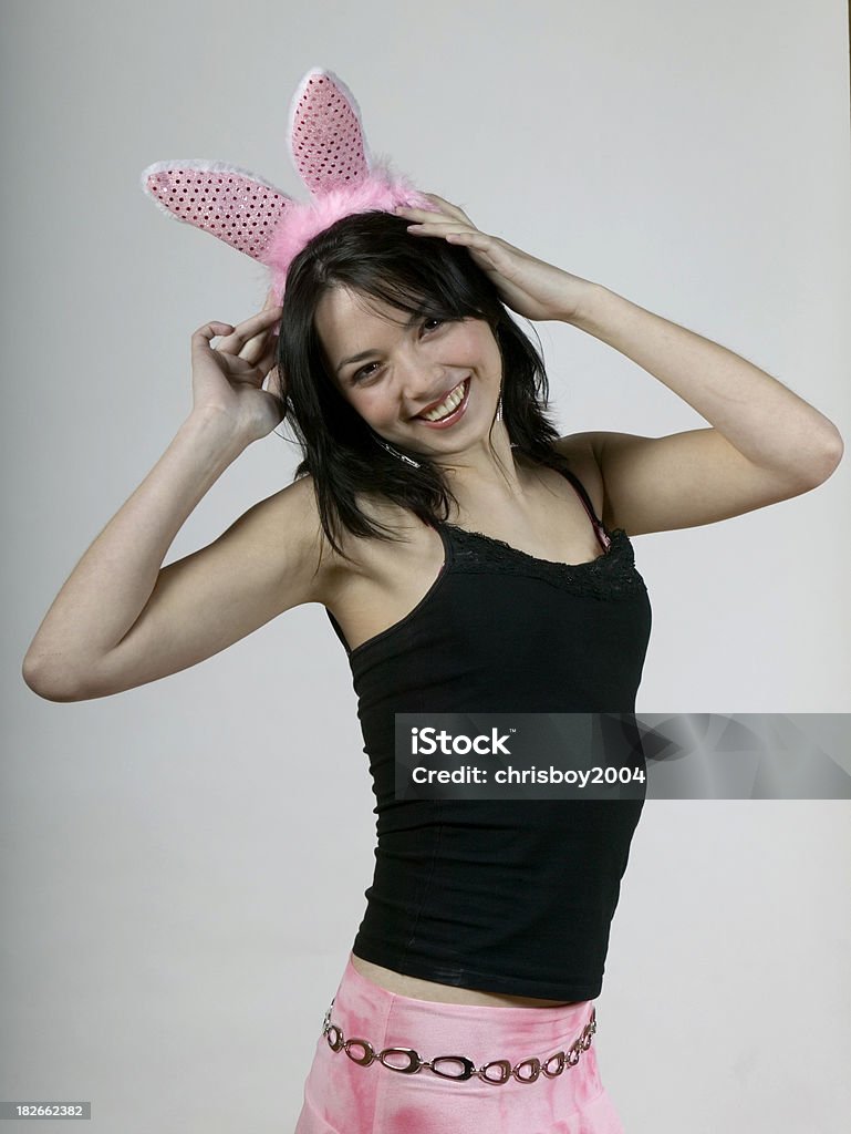 bunnygirl female with rabbits ears fashion accessory more of this model Beauty Stock Photo