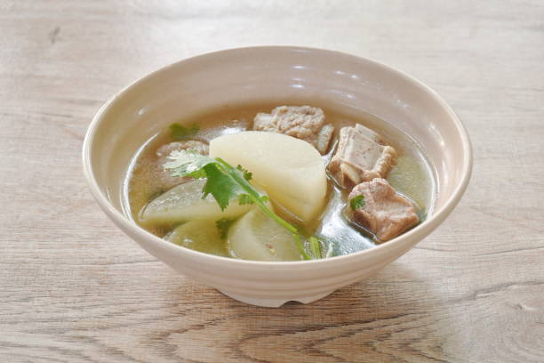 istock boiled slice radish with chop pork bone soup 1826624005