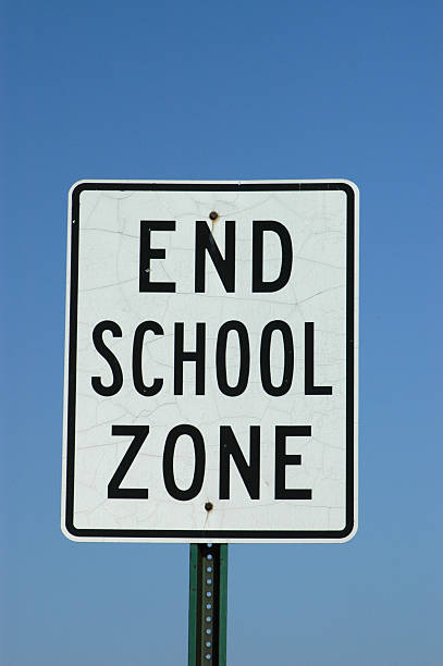istock End School Zone Sign, Road Sign 182662498