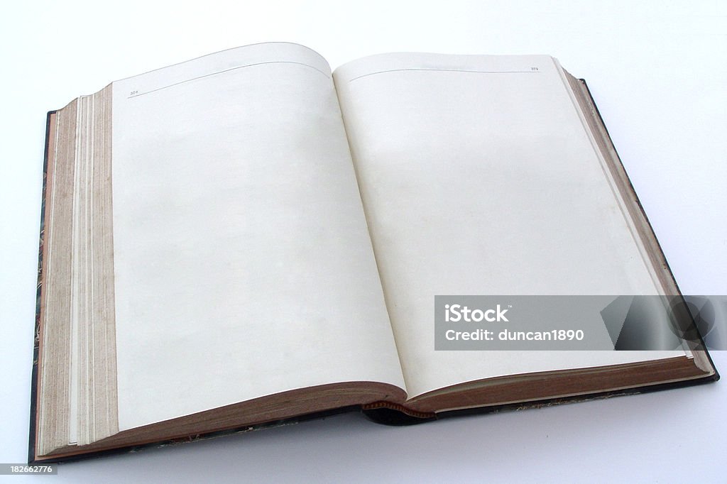 Vazio Livro aberto - Royalty-free Caderno de notas Foto de stock