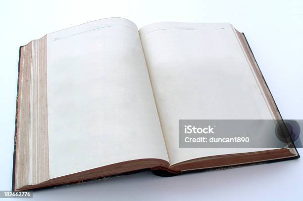 Vazio Livro Aberto - Fotografias de stock e mais imagens de Caderno de notas - Caderno de notas, Livro, Ninguém