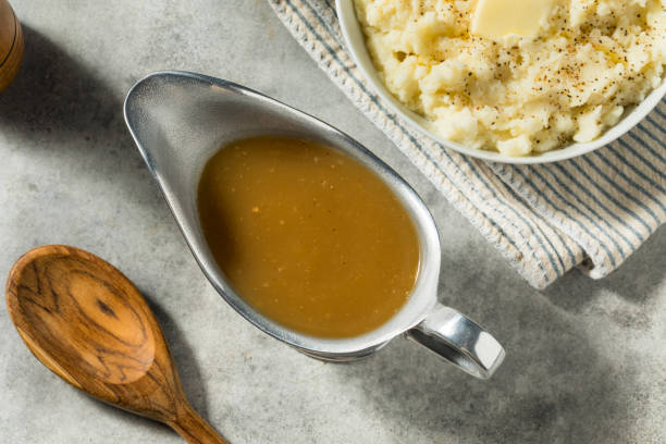 istock Homemade Brown Turkey Gravy 1826628356