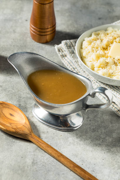 istock Homemade Brown Turkey Gravy 1826628378