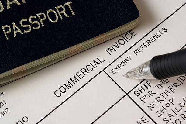 istock Close-up of Passport with Export Document 182662851