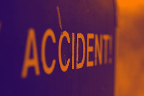 ' accident ' sign