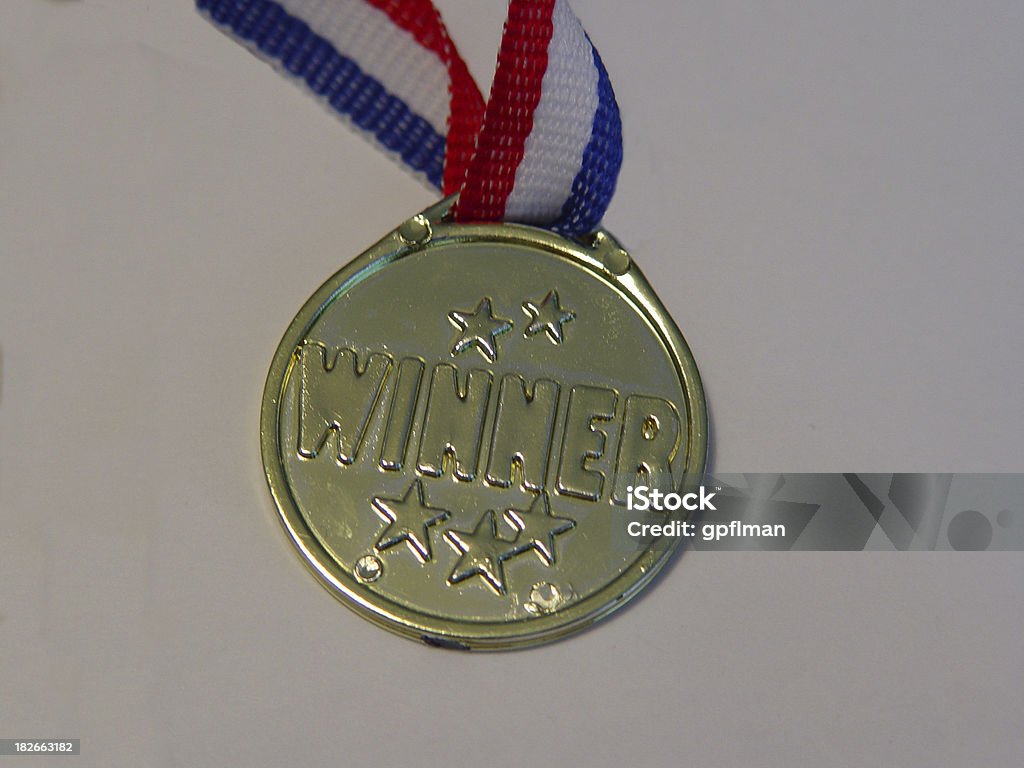 Vincitore della medaglia d'oro - Foto stock royalty-free di A forma di stella