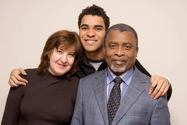 istock Interracial family - Father, Mother and Son 182663365