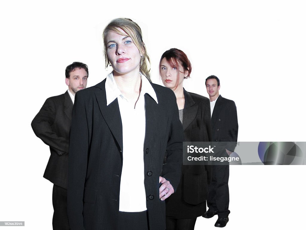 Quatro colegas de trabalho (isolado - Royalty-free Adulto Foto de stock