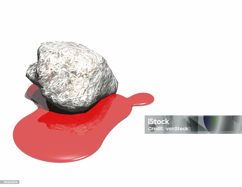 Blut aus einem Stein - Lizenzfrei Blut Stock-Foto