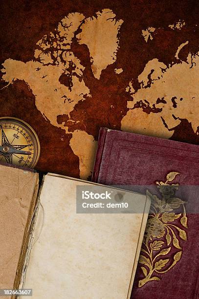 World Map Stock Photo - Download Image Now - Abstract, Antique, Art