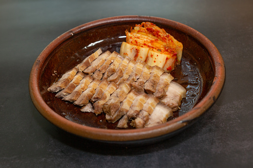 Suyuk, a Korean Traditional Dish Made with Pork