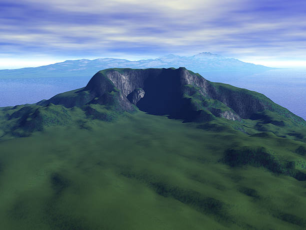 Cтоковое фото Кратер потухшего вулкана