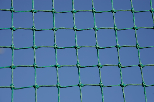 safety net with blue sky background