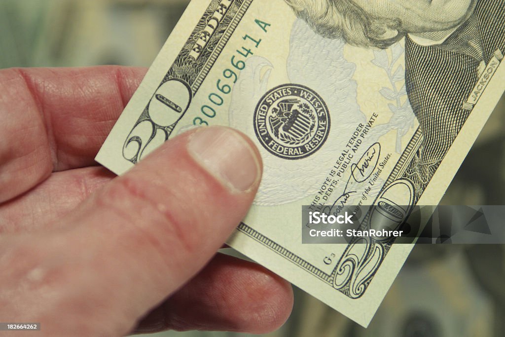 Série de 2004 Nota de Vinte Dólares Americanos, Unidade Monetária dos Estados Unidos - Royalty-free 2004 Foto de stock