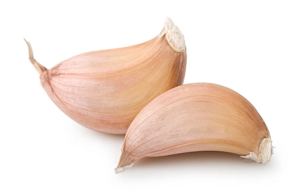 l'ail - garlic clove isolated white photos et images de collection