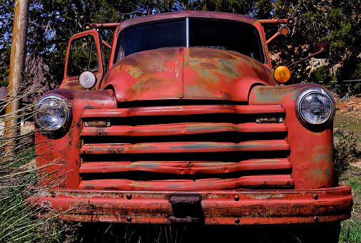 Rusty Old Red Truck