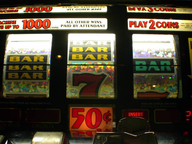 istock a jackpot machine in the casino 182664815