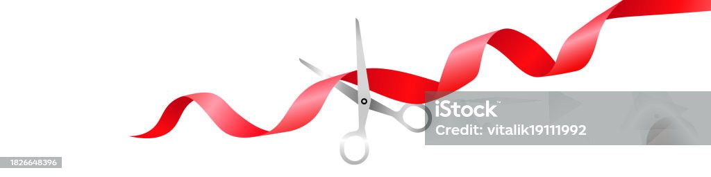 Vector Ribbon Scissors Scissors Cut Scissors Cut Ribbon Stock Illustration - Download Image ...