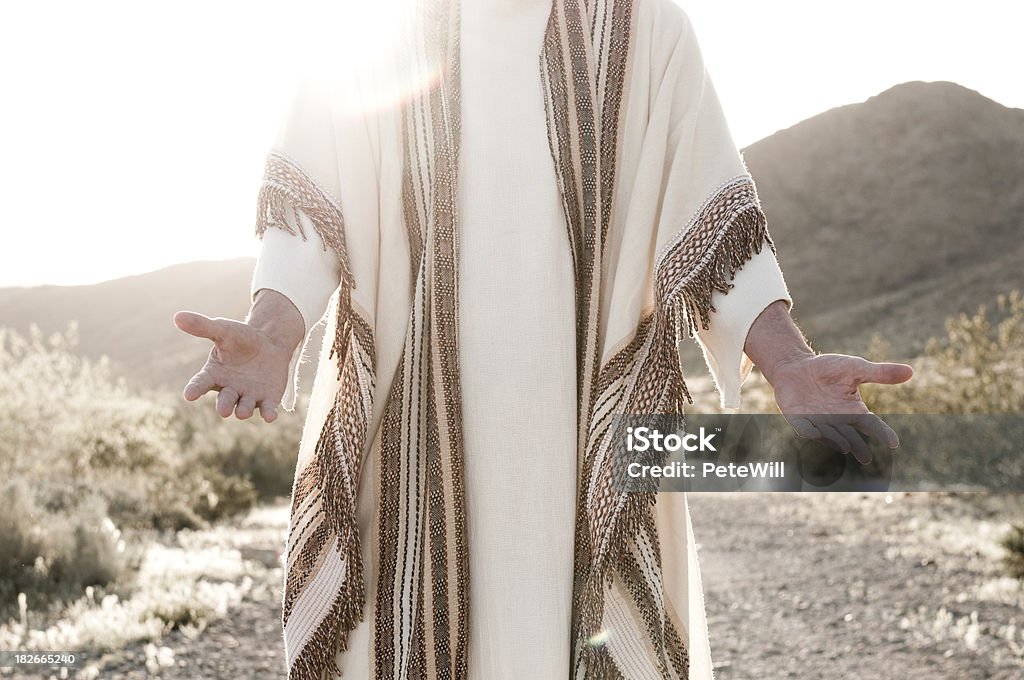 Jesús con los brazos abiertos - Foto de stock de Jesucristo libre de derechos