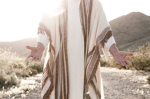 Jesus with Open Arms Similar Images: ceremonial robe stock pictures, royalty-free photos & images
