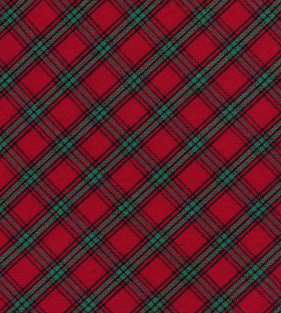red and green plaid fabric This high resolution Christmas inspired stock photo is ideal for Christmas cards, party invitations, prints, websites and many other holiday style art image uses!  checked pattern photos stock pictures, royalty-free photos & images