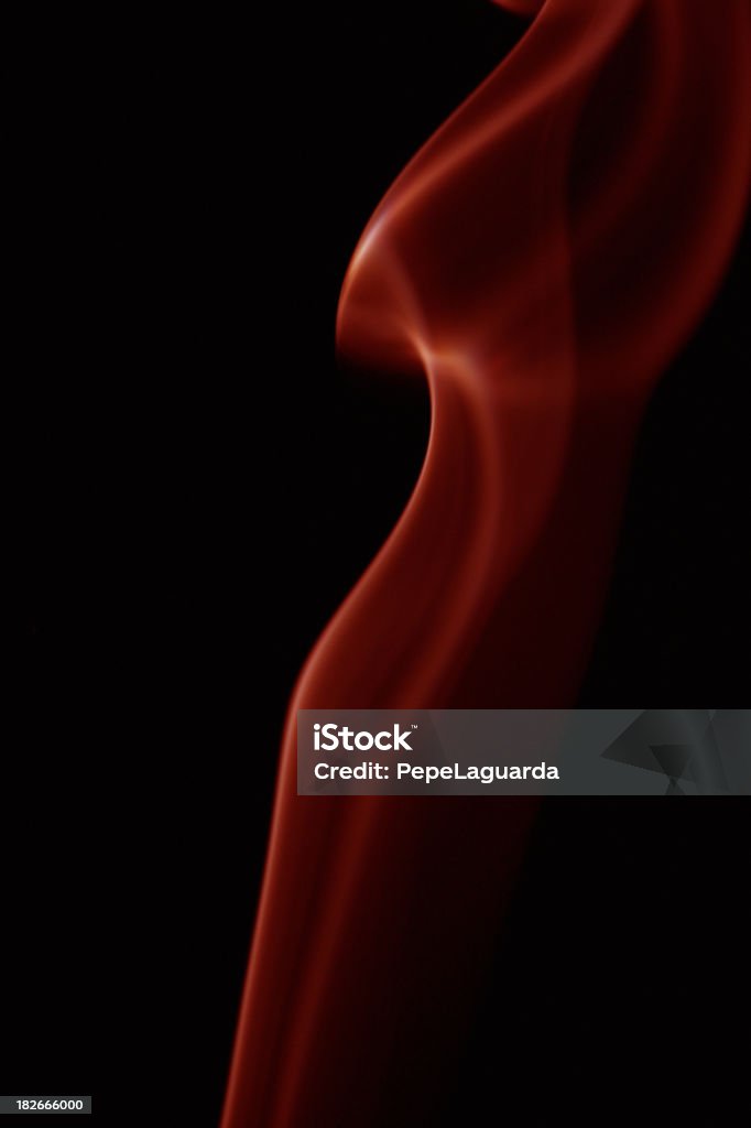 Vermelho fumo - Royalty-free Abstrato Foto de stock