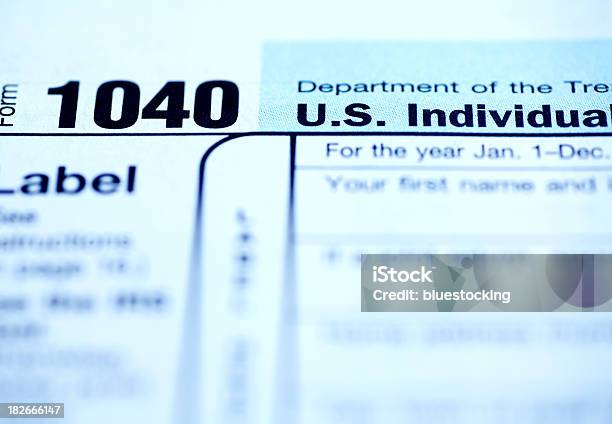 Steuerformular 1040 Stockfoto und mehr Bilder von Akte - Akte, Akten ablegen, Bezahlen