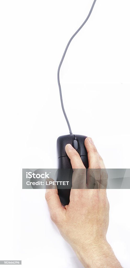 Mouse mouse and hand Cable Stock Photo