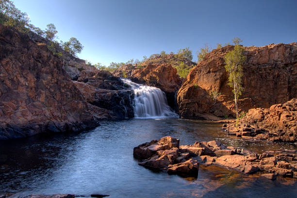 イーディス滝 - katherine australia northern territory ravine ストックフォトと画像