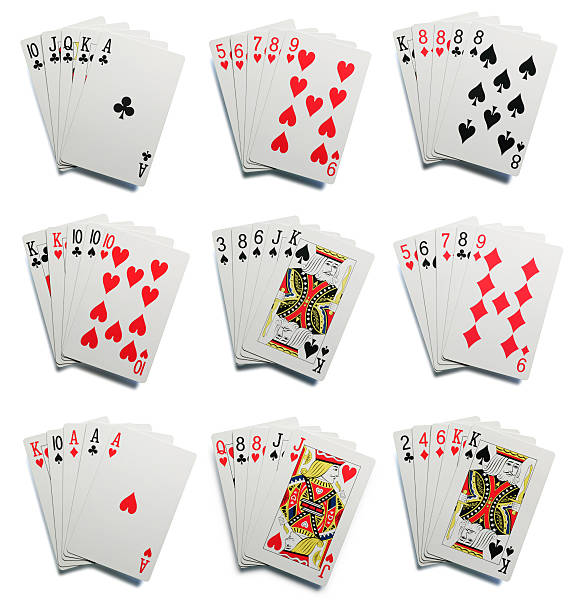 покер руки - pair of aces стоковые фото и изображения