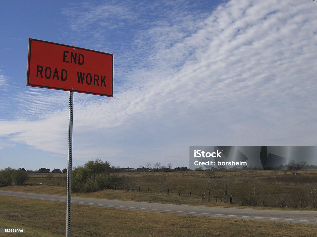 Final Road trabalho - Foto de stock de Texas royalty-free