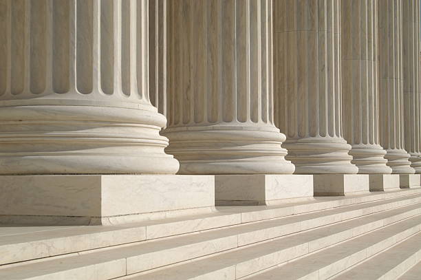 kolumny na sąd najwyższy - legal system us supreme court column washington dc zdjęcia i obrazy z banku zdjęć