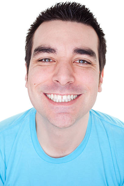 istock Man with a big smile looking at camera 182666926