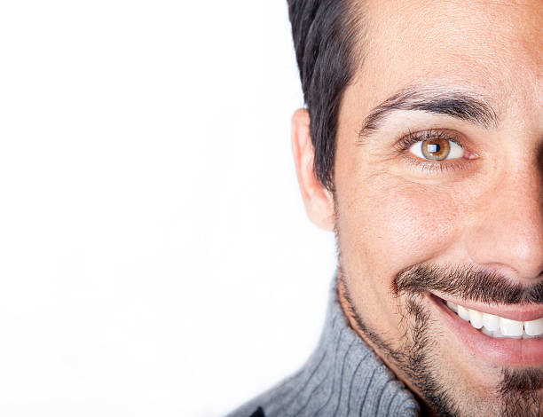 istock close-up of smiling man - copy space 182667012