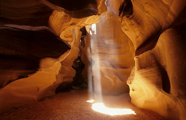 istock Light beam at the Lower Antelope Canyon in Page, Arizona 182667370