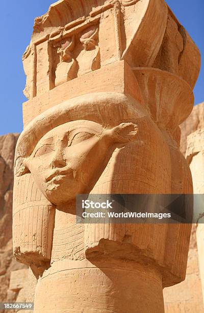 Foto de Hator Coluna Da Rainha Hatshepsut Templo e mais fotos de stock de Amor - Amor, Arcaico, Arquitetura