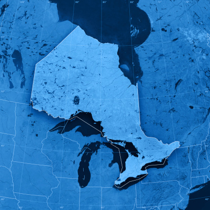 Ontario Topographic Mapa photo