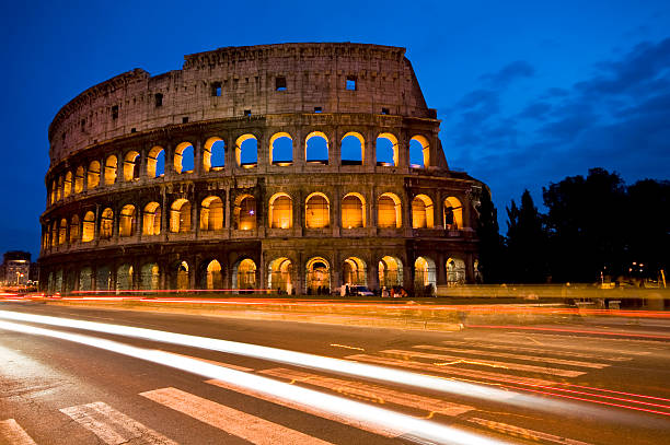 coliseu - flavian amphitheater coliseum rome imagens e fotografias de stock