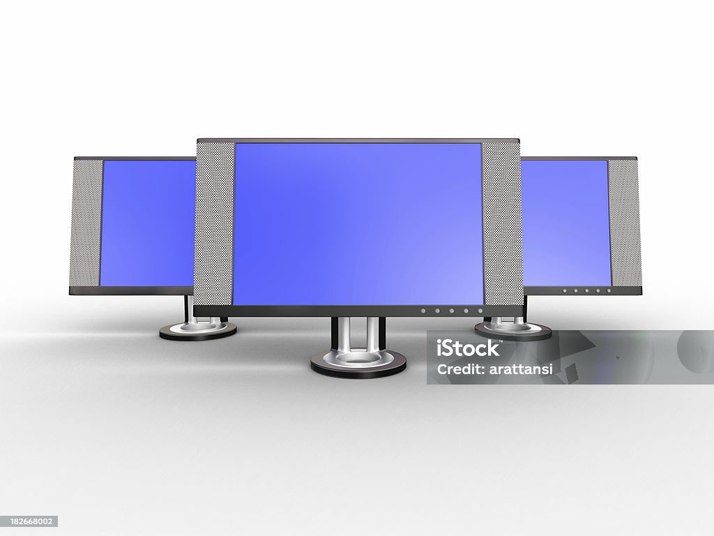 Grupo de Monitor LCD - Foto de stock de Alto - Descripción física libre de derechos