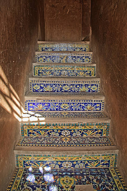 istock Stairway in Ali Qapu Palace, Esfahan, Iran 182668258
