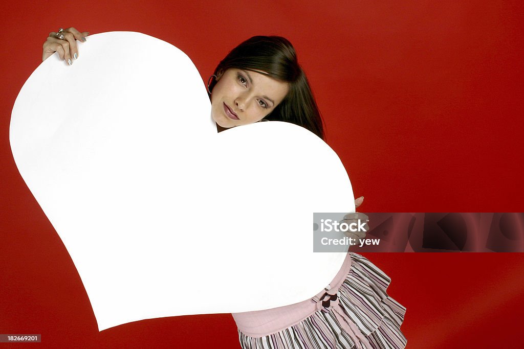 Chica con corazón 5 - Foto de stock de Adulto libre de derechos